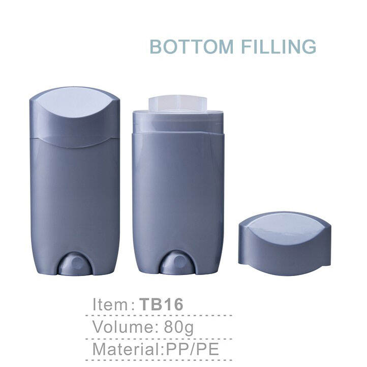 tb16 wholesale 80g gray black blue red white plastic roller ball deodorant roll on container stick bottle for personal care-1