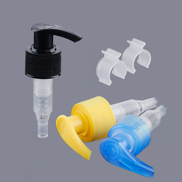 L5200 Clean Packaging Manufacture Customizable PCR Black Liquid Dispenser Clip Lock Plastic Body 28mm Lotion Pump,28 410 Lotion Pump