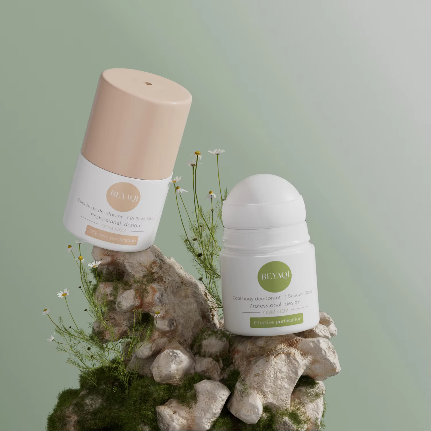 Cosmetic Packaging Roll on Bottle Large,Custom Roll on Deodorant Bottle,frasco Desodorante Eco Friendly Deodorant Roll on Bottle manufacture