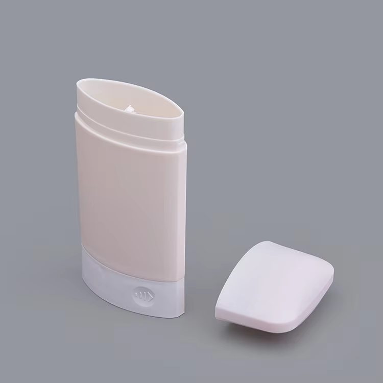 Oval OEM 50g 65g 75g Pink PP Empty Bottle Solid Rods Sunscreen Stick Bottle Deodorant Stick Container manufacture
