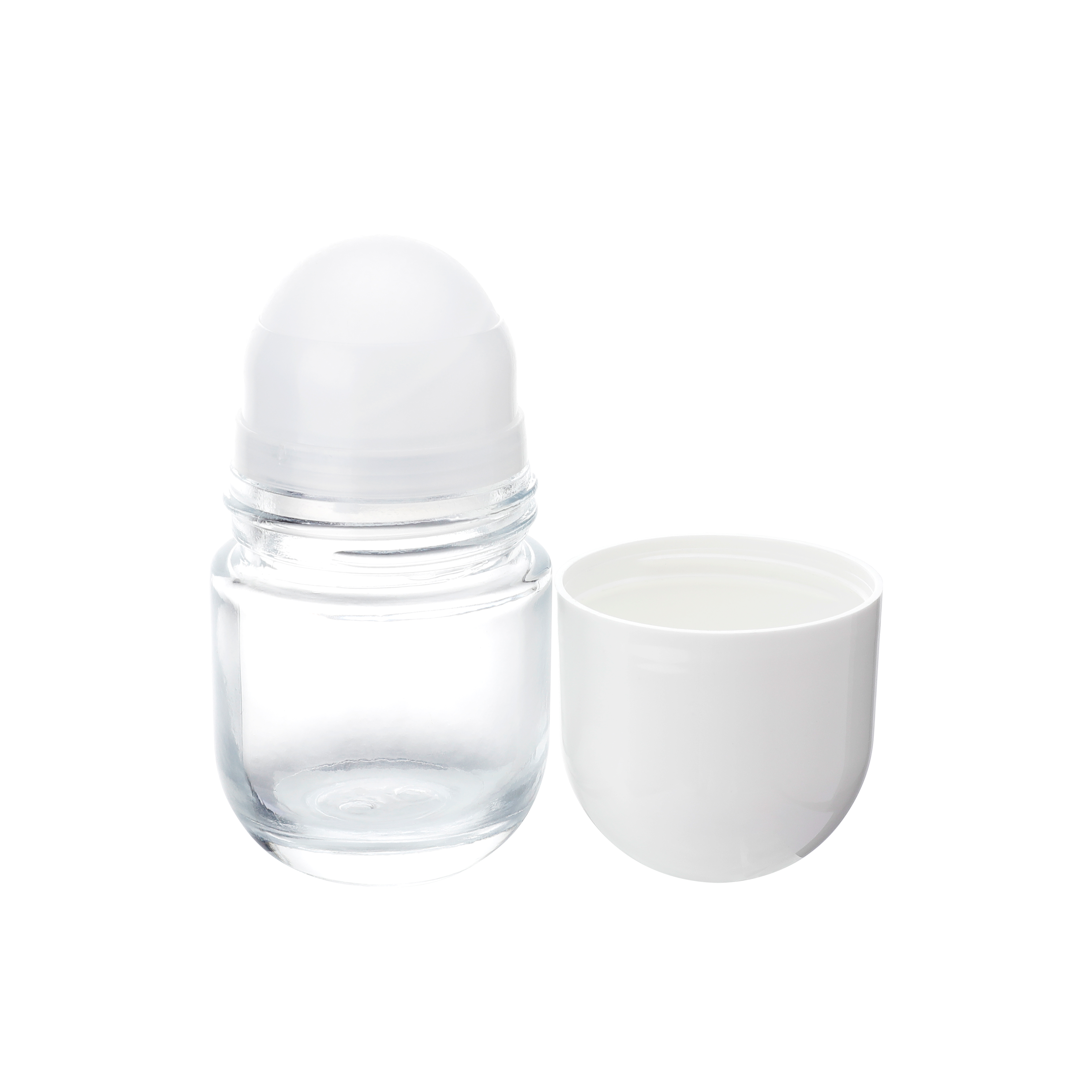 B2006 Cosmetic Packaging Empty Essential Oil Perfume Glass Roll on Bottle 50ml,empty Roller Ball Perfume Oil Bottle Roll on Glass factory