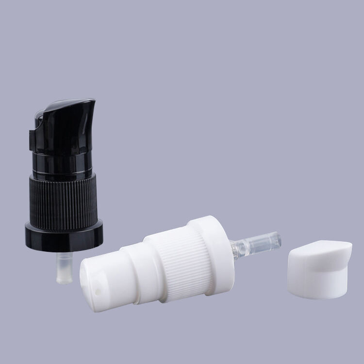 L5574 Plastic Dispenser Treatment 18/410 Cream Pump With PP Full Cap,Powder Pump Plastic Lotion Dispenser Treatment Pump