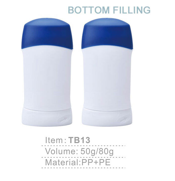 tb13 50g 80g eco friendly oval flat empty container antiperspirant fragrant solid stick balm body refill deodorant stick bottle-1