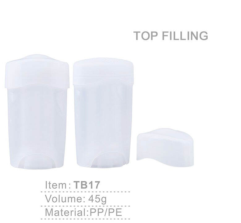 tb17 solid perfume antiperspirant deodorant stick container 45g plastic deodorant bottle with screw cap seal-1