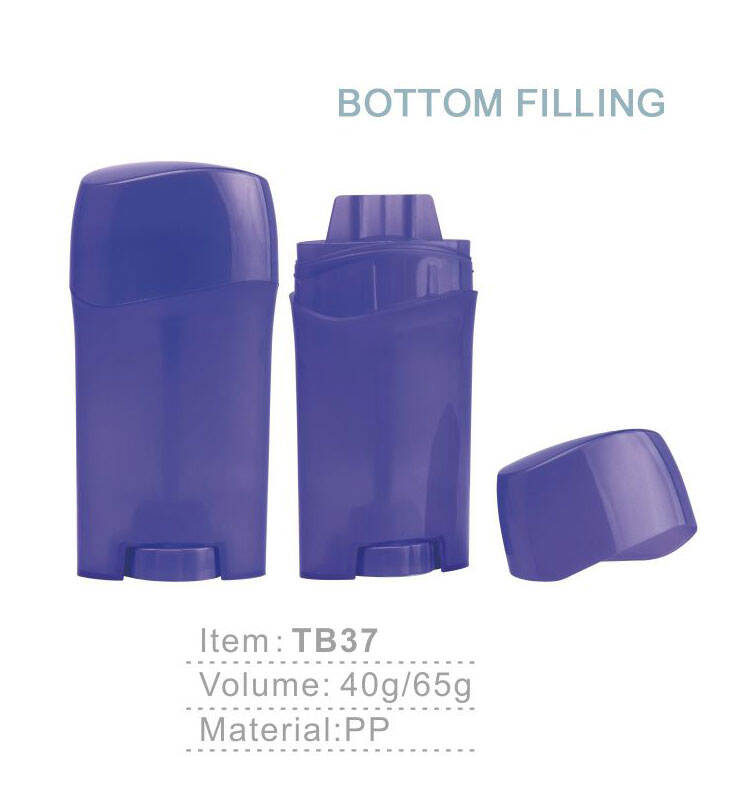 tb37 new custom luxury white pp fragrance deodorant bottle 40g 65g antiperspirant women men plastic solid deodorant stick bottle-1