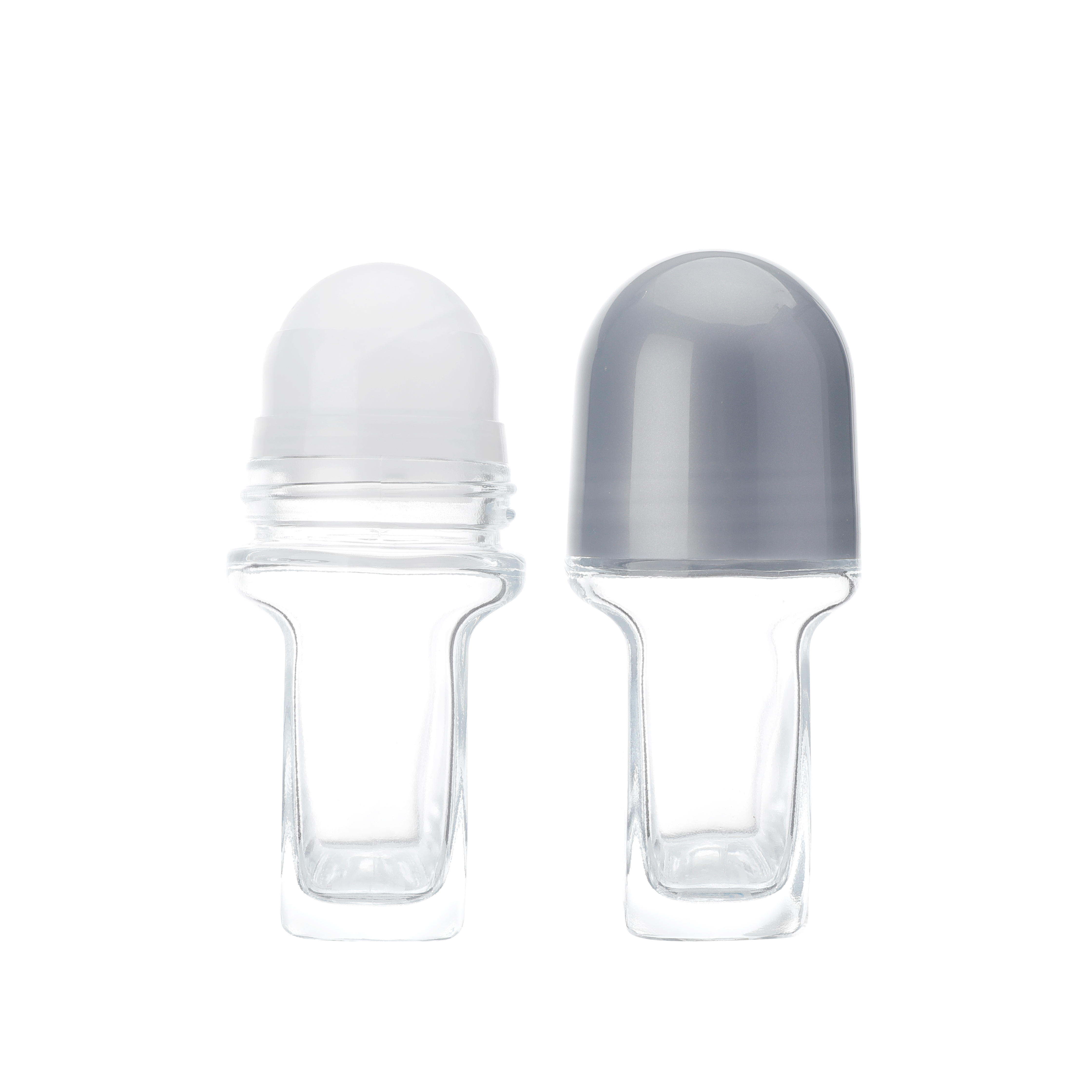 B2005 50ml Colorful Essential Oil Glass Perfume Roll on Glass Roller Bottle,deodorant Glass Rolling Ball Custom Roll on Bottle supplier