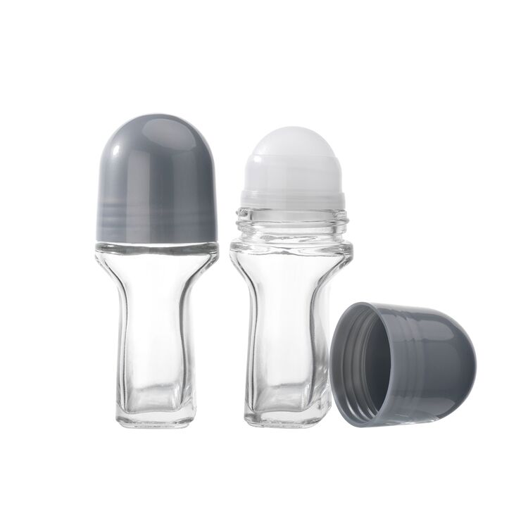 B2001 Custom Transparent Essential Oil 50ml Glass Roll on Deodorant Bottles,glass Roll on Bottle,roll-on Perfume Bottle Quality details
