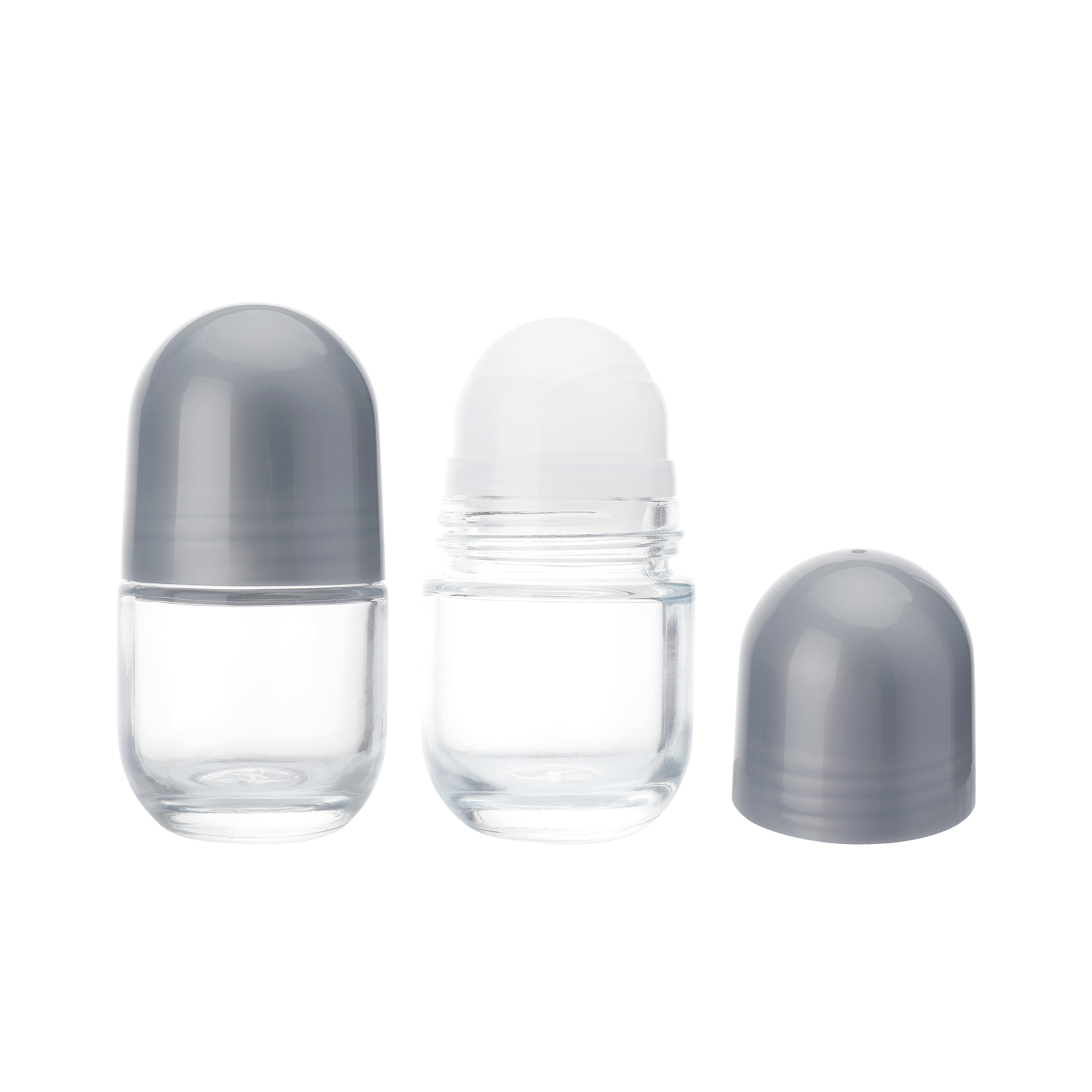 B2006 Cosmetic Packaging Empty Essential Oil Perfume Glass Roll on Bottle 50ml,empty Roller Ball Perfume Oil Bottle Roll on Glass factory