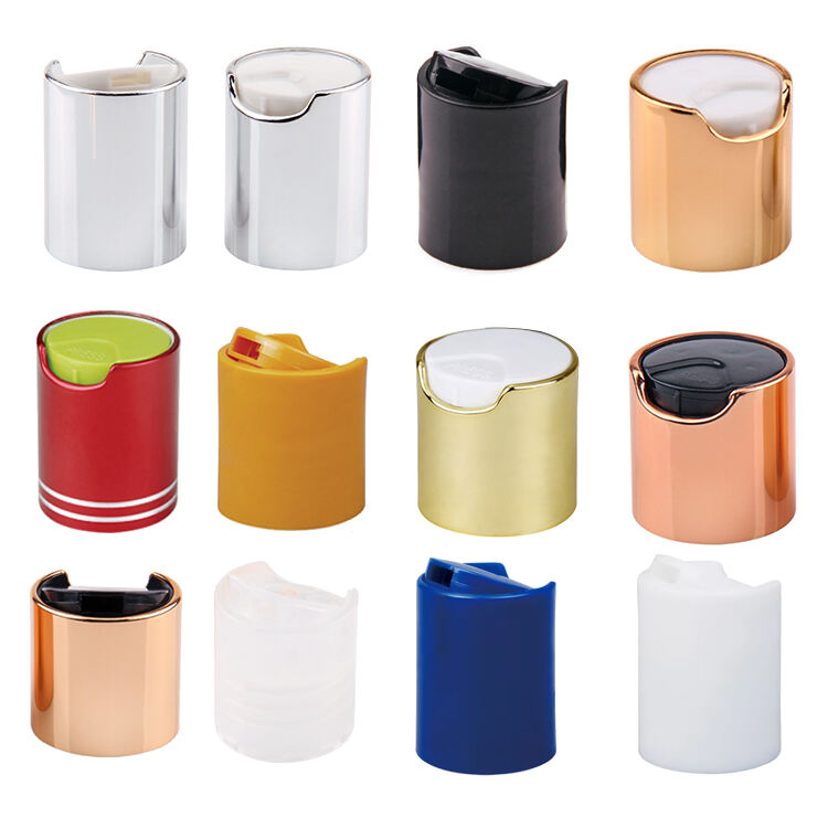 C9010 24/410 Non Spill Plastic Screw Silver Gold Aluminum Bottle White Black 24mm 24/400 Press Cap Disc Top Cap,press Top Cap 24mm