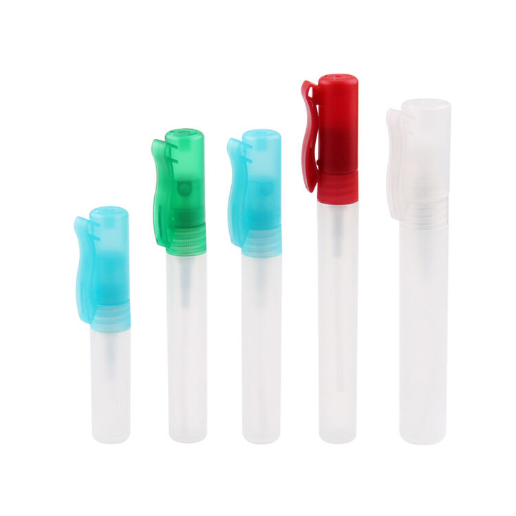 P68 5ml 8ml 10ml 12ml 15ml 20ml Freshener Hand Sanitizer Plastic Alcohol Perfume Portable Pocket Travel Bottle,Oral Atomizer Fine Mist Spray Pen Bottle