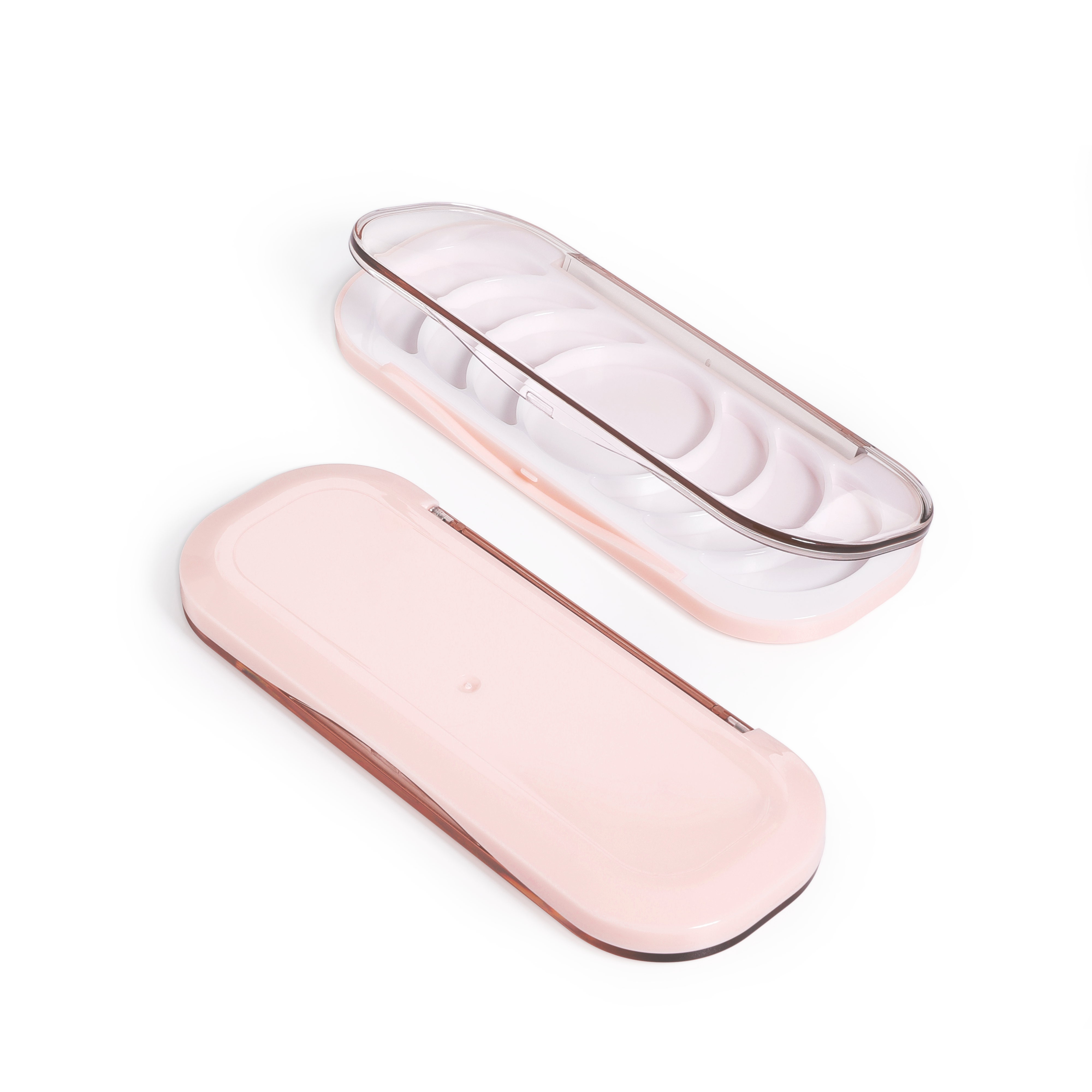 pc7086 empty custom eyeshadow palette private label oem makeup packaging 7 colors blush and highlighter palette-1