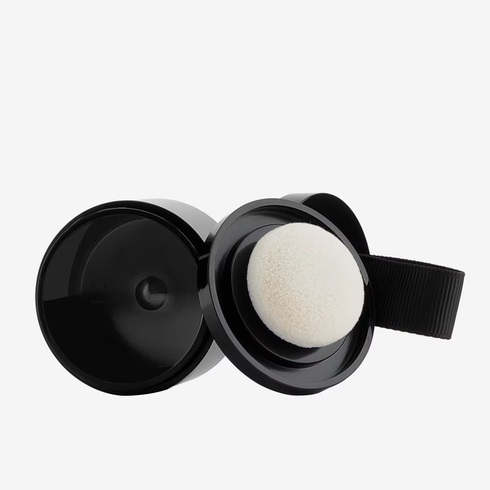 Wholesale 4g Cosmetic Plastic Blush Powder Puff Case Sponge Bottle Hairline Shadow Empty Loose Powder Container With Brush supplier