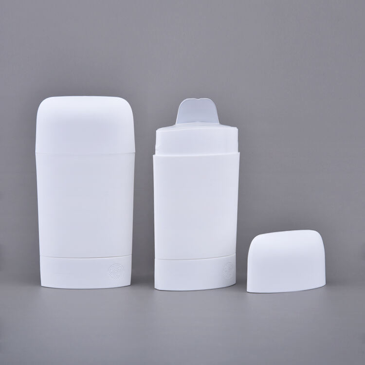 TB30 PP Cosmetic Packaging Oval Shape Sustainable 50g Portable Deodorant Stick Containers,plastic Gel Empty Deodorant Stick Container