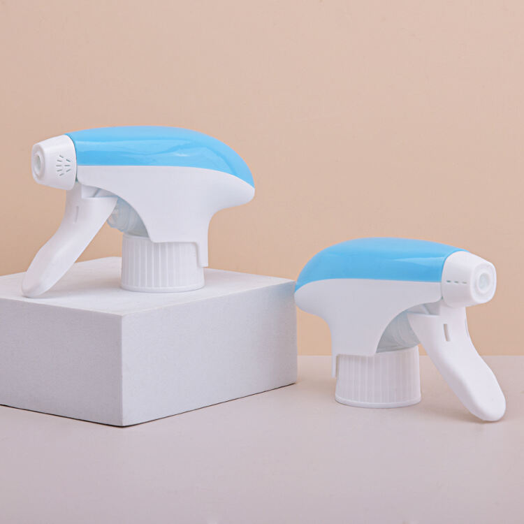 T3332 Free Sample Chemical Resistant Blue White Dual-shell Design 28/410 28/400 Ratchet Foam Nozzle Trigger Sprayer for Detergent Chemical details