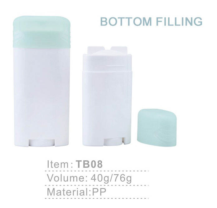 tb08 natural vegan organic body deodorant roll on stick 40g 76g oval flat perfume body deodorant antiperspirant stick-1