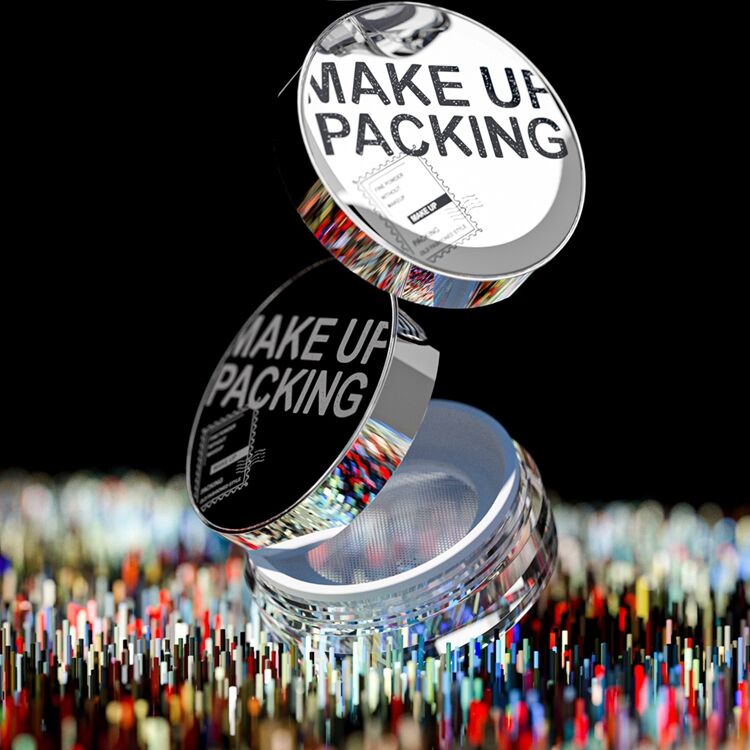 PC7044 Fashionable Colorful Special Design Factory Price Empty Loose Powder Powder Container,loose Powder Containers pink factory