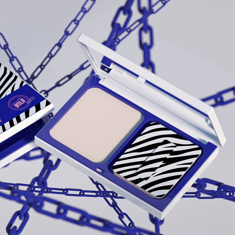 PC7053 Customized Aesthetic Makeup square Shape Cheap Eyeshadow Case,plastic Eyeshadow Palette Case,2 Colors Eyeshadow Empty case manufacture