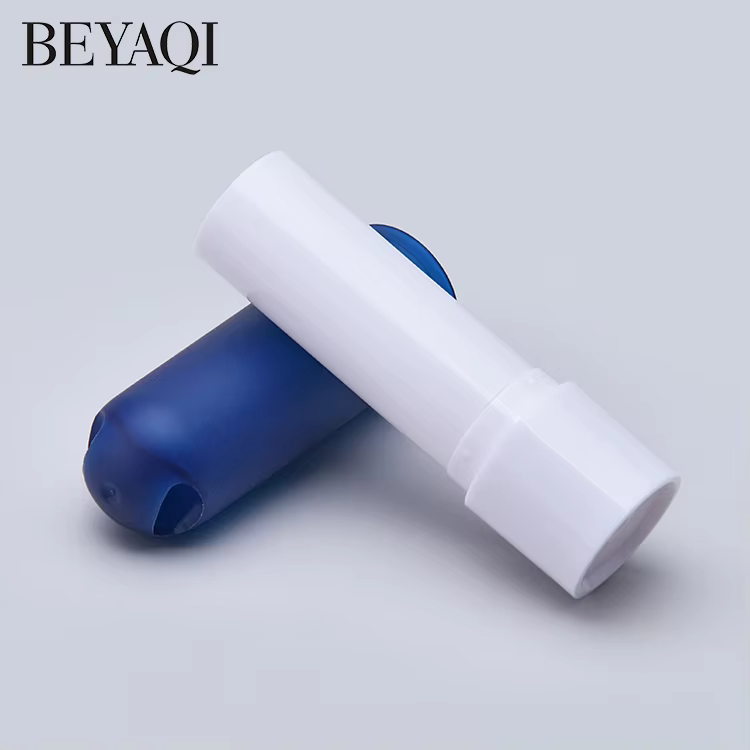 Custom Logo Cute Blue Red Lipgloss Tube Private Label 4.8g Mini Empty Lip Balm Lip Stick Containers details