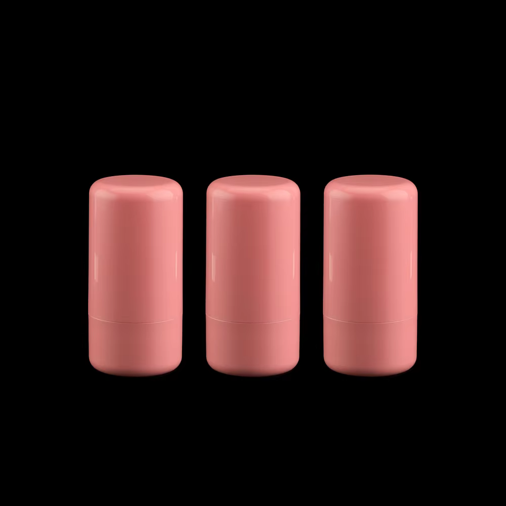 New Lip and Cheek Dual-purpose Pocket Blush Cream Stick Wrapping Material 5g Lipstick Tube Rotating Empty Pink Tube supplier