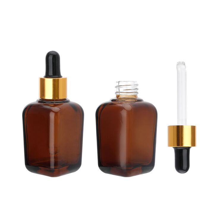 GB110 Cosmetic Skin Care Serum Eye Drop Lotion Glass Cream Amber Glass Face Dropper Bottle,glass Dropper Bottle With Packaging Box