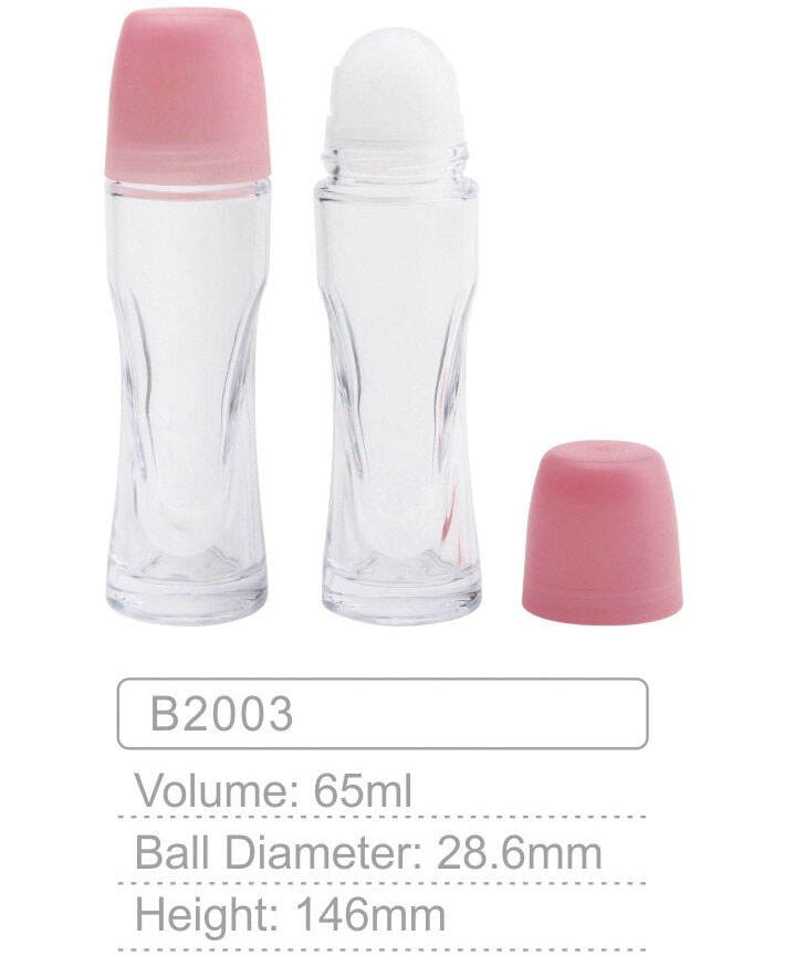 b2003 65ml clear empty deodorants roll on glass bottles for serum perfumeempty glass perfume essential oil bottle roll on-1
