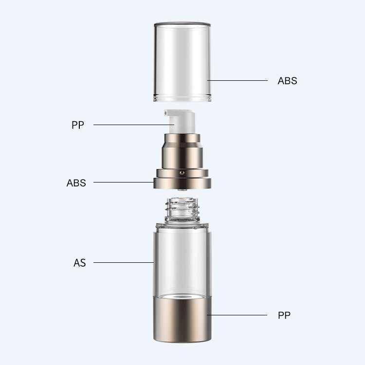 a08 15ml 30ml 50ml double wall empty luxury abs as pp sunscreen cream serum essential airless vacuum pump bottle-2
