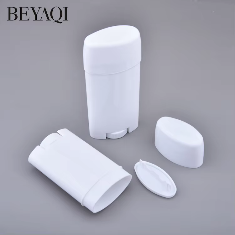50g 80g OEM Cosmetic PP PE Packaging Antiperspirant Skincare Cream Container Deodorant Stick Packaging Bottle details