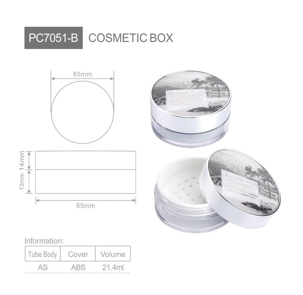 pc7051 factory direct supply cosmetic packaging empty compact powder casepressed powder compact casebody loose powder container-2