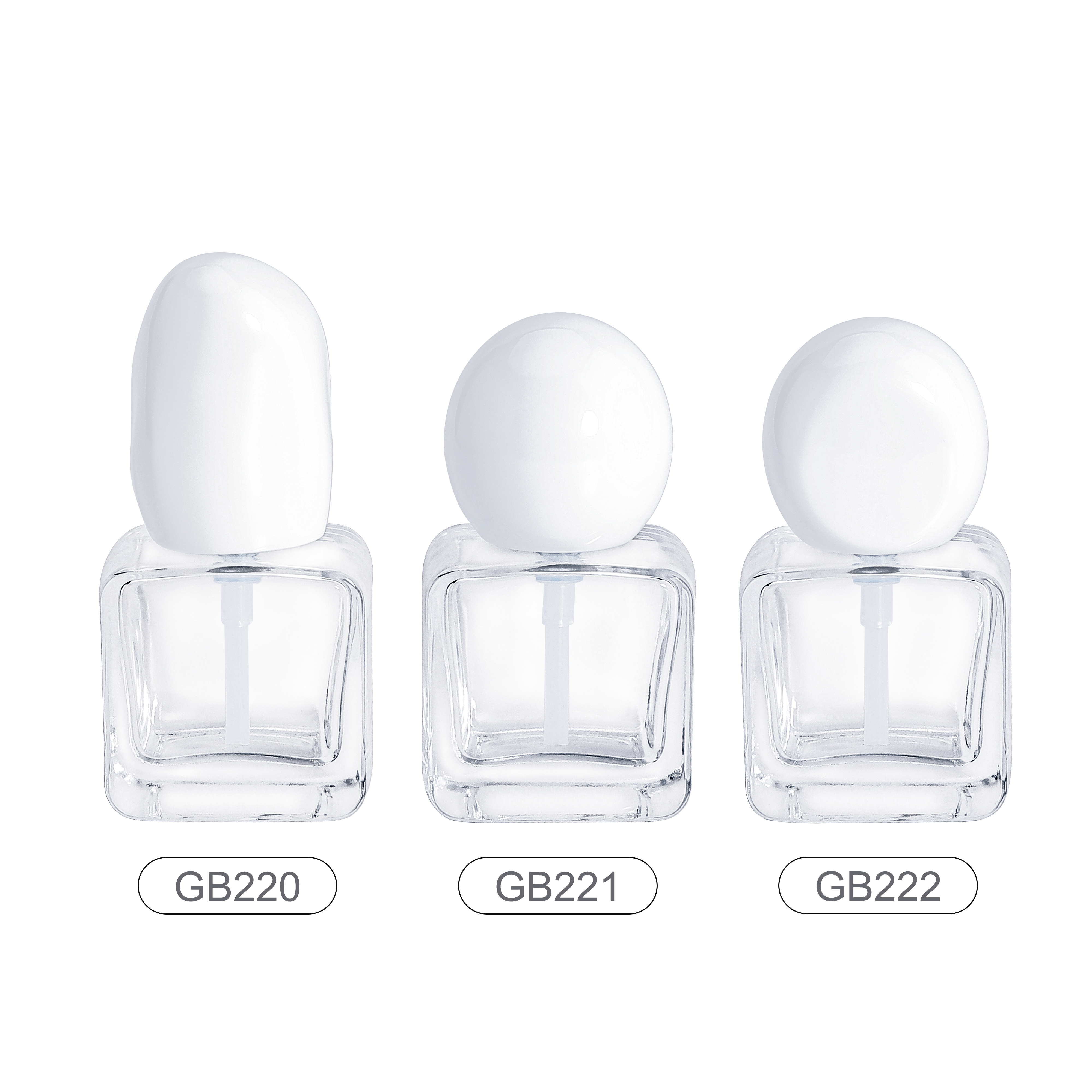 gb220 gb221 gb222 custom 30ml empty square glass cosmetic packaging frosted liquid foundation glass bottle-1