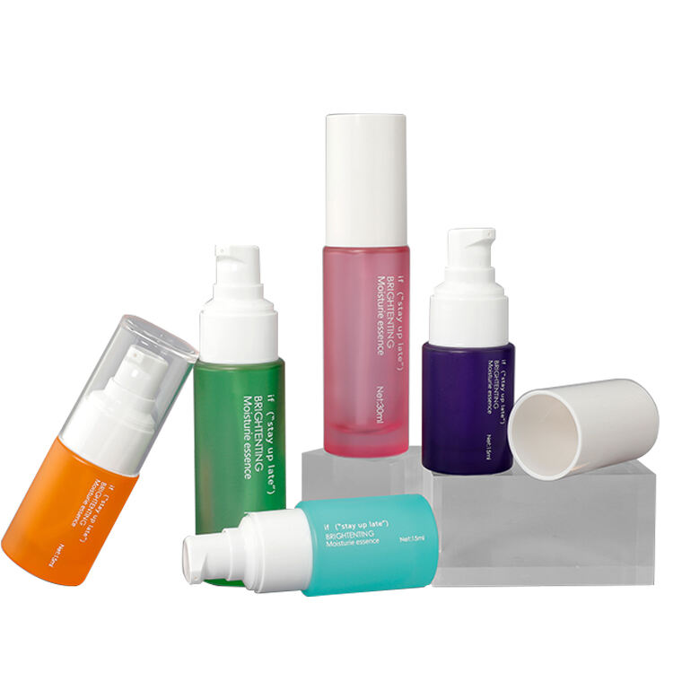 GB183 Custom Glass Makeup Based Foundation Bottle for Concealer,Oil Control BB/CC Cream Container 30ml Skincare Bottle