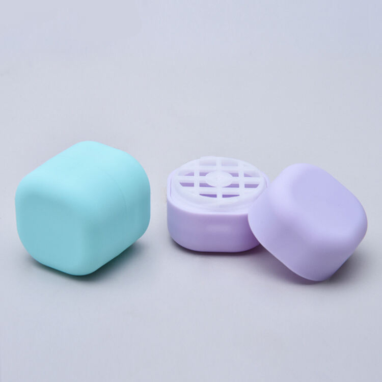 TB07 Wholesale Custom 7g Cube Colorful Gloss Empty Chapstick Tubes Lip Balm Plastic Lipstick Packaging Tube