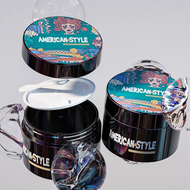 PC7045 High Quality Exquisite Personal Care Cosmetic Empty OEM Plastic Mask Jar,facial Mask Jar,wide Mouth Mask Jar details