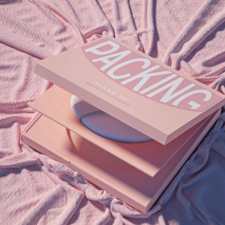 PC7039 Personalized Good Quality Double Wall Pressed Powder Compact Case,pp Compact Powder Case,pcr Compact Powder case supplier