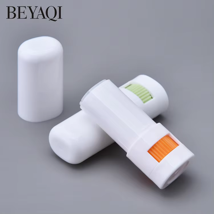 Antiperspirant 8.5g Manufacturer Regular Oblate White pink Custom logo Plastic Lip Balm Tubes Empty Lip Balm Stick Containers manufacture