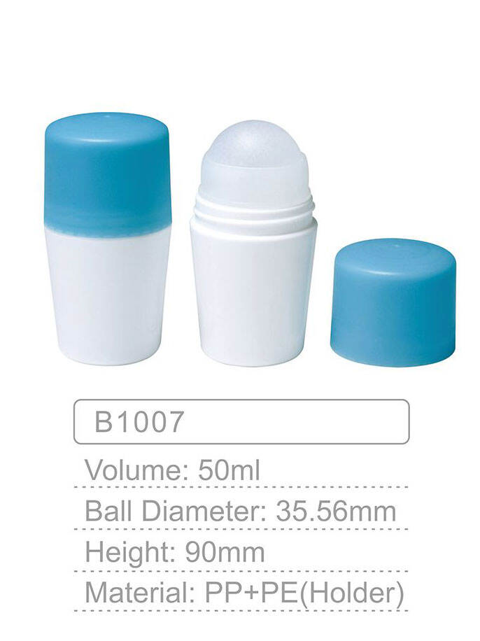 b1007 sell well roll on roller bottle 50mlhigh quality empty roll on plastic bottlehot sale roll on deodorant bottle-1