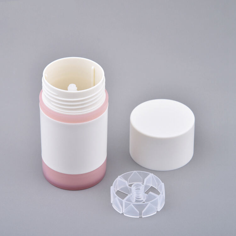 TB32 PP Top Filled Deodorant Sunscreen Cream Face Eye Cream 50g White pink Twist up Deodorant Stick Container Deodorant Packaging