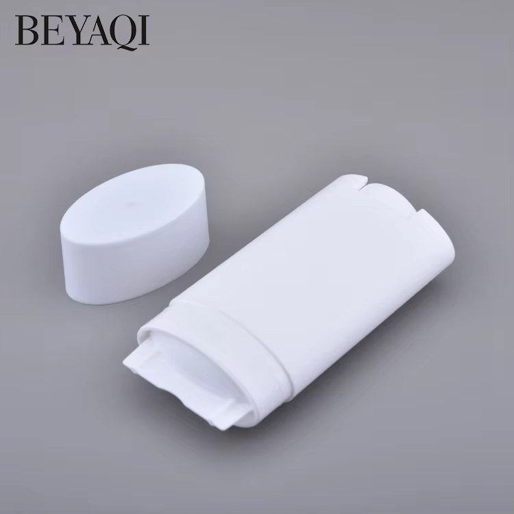 Empty 75G Antiperspirant Deodorant Packaging Solid Perfume Deodorant Stick Container Refillable Plastic Deodorant Bottle details