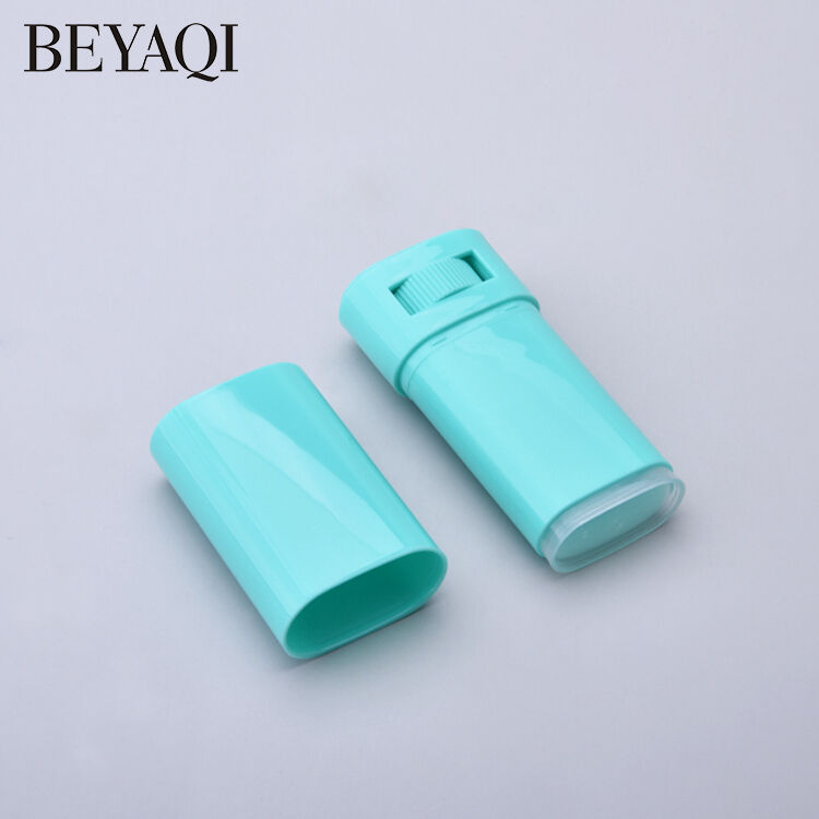 TB09 21g Flat Insect Repellent Stick Container Hair Wax Packing Deodorant Sunscreen Stick Bottle factory