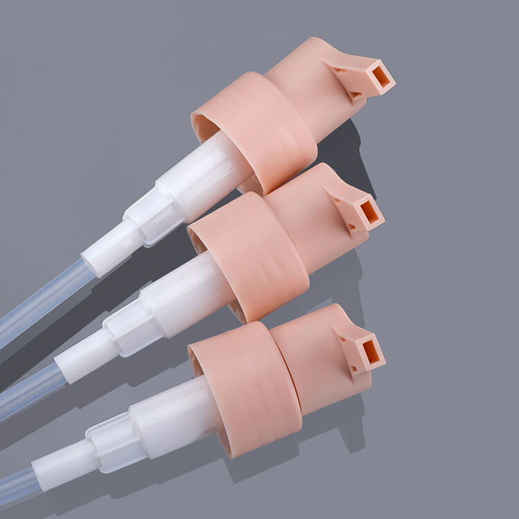 L5045 Factory Wholesale Cosmetic Dispenser Customizable Pink Plastic 28/410 Lotion Pump for Bottle,lotion Dispenser Pump 28 mm