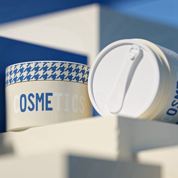 PC7045 High Quality Exquisite Personal Care Cosmetic Empty OEM Plastic Mask Jar,facial Mask Jar,wide Mouth Mask Jar details