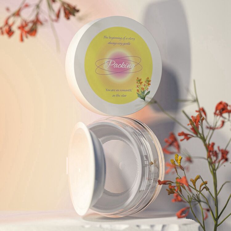 PC7044 Fashionable Colorful Special Design Factory Price Empty Loose Powder Powder Container,loose Powder Containers pink supplier