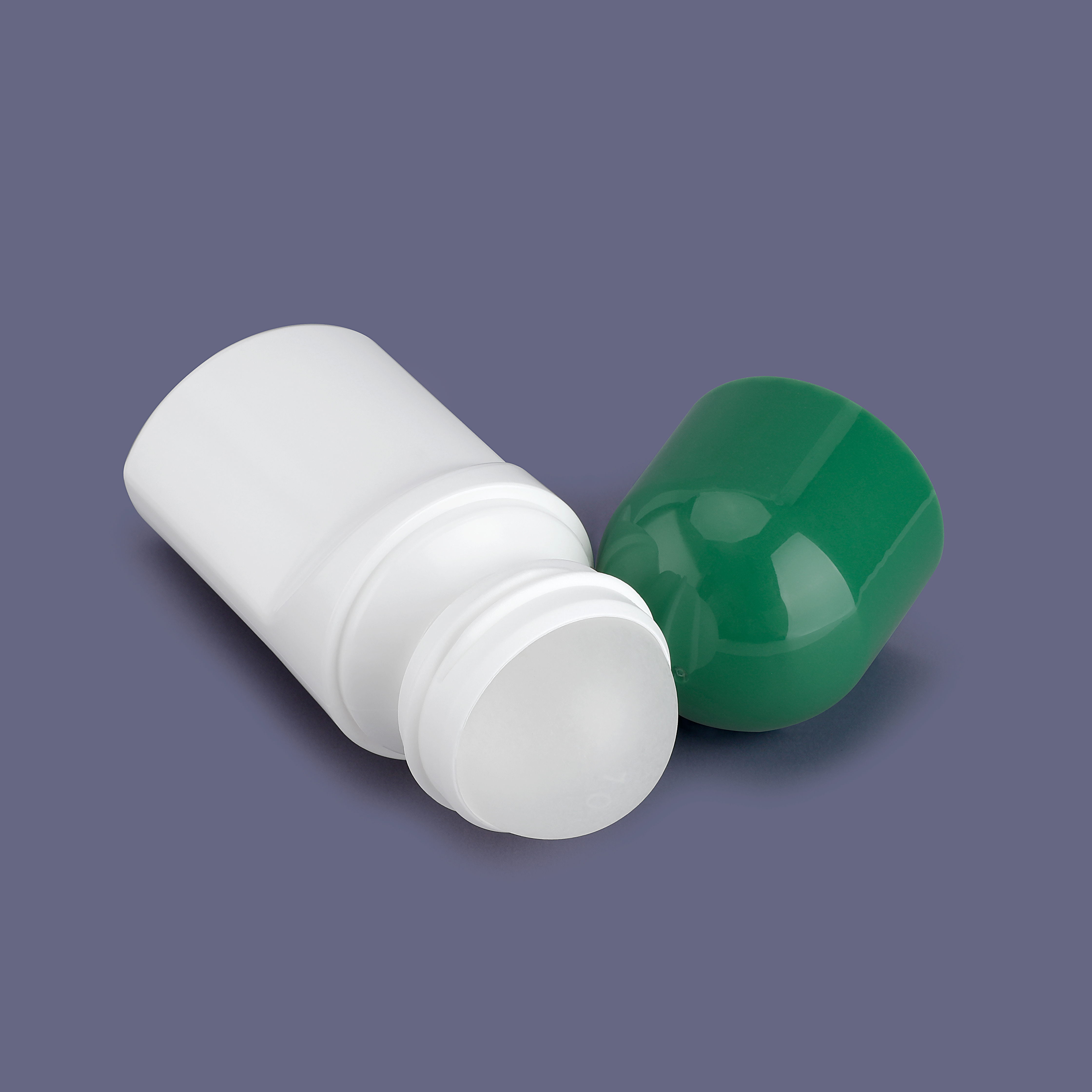 B1001 Empty Personal Care 75ml White Roller Roll on Ball Bottle,fragrance Oil Container Bottle,fragrance Oil Bottles With Roller Ball