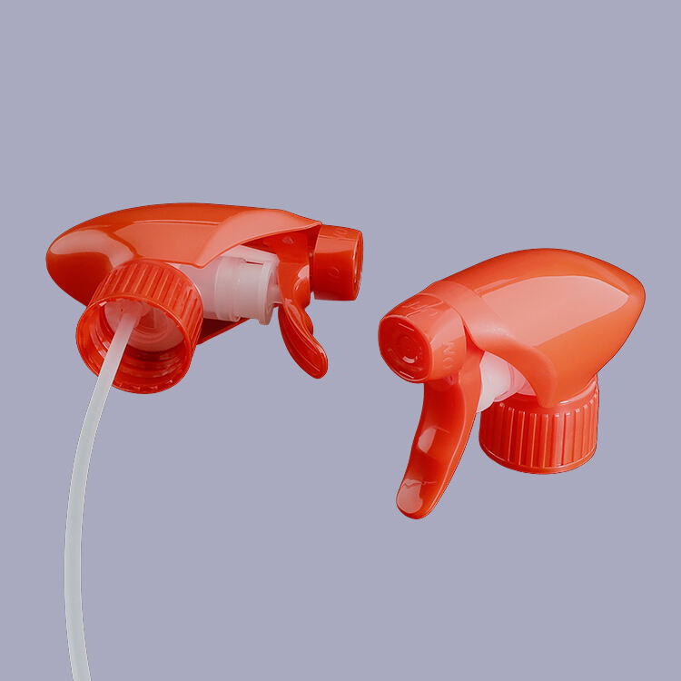 T2927 China Factory Supply Custom Chemical Fine Mist Professional Hand 28/410 Red Plastic Sprayer Trigger for Cleaning Bottle