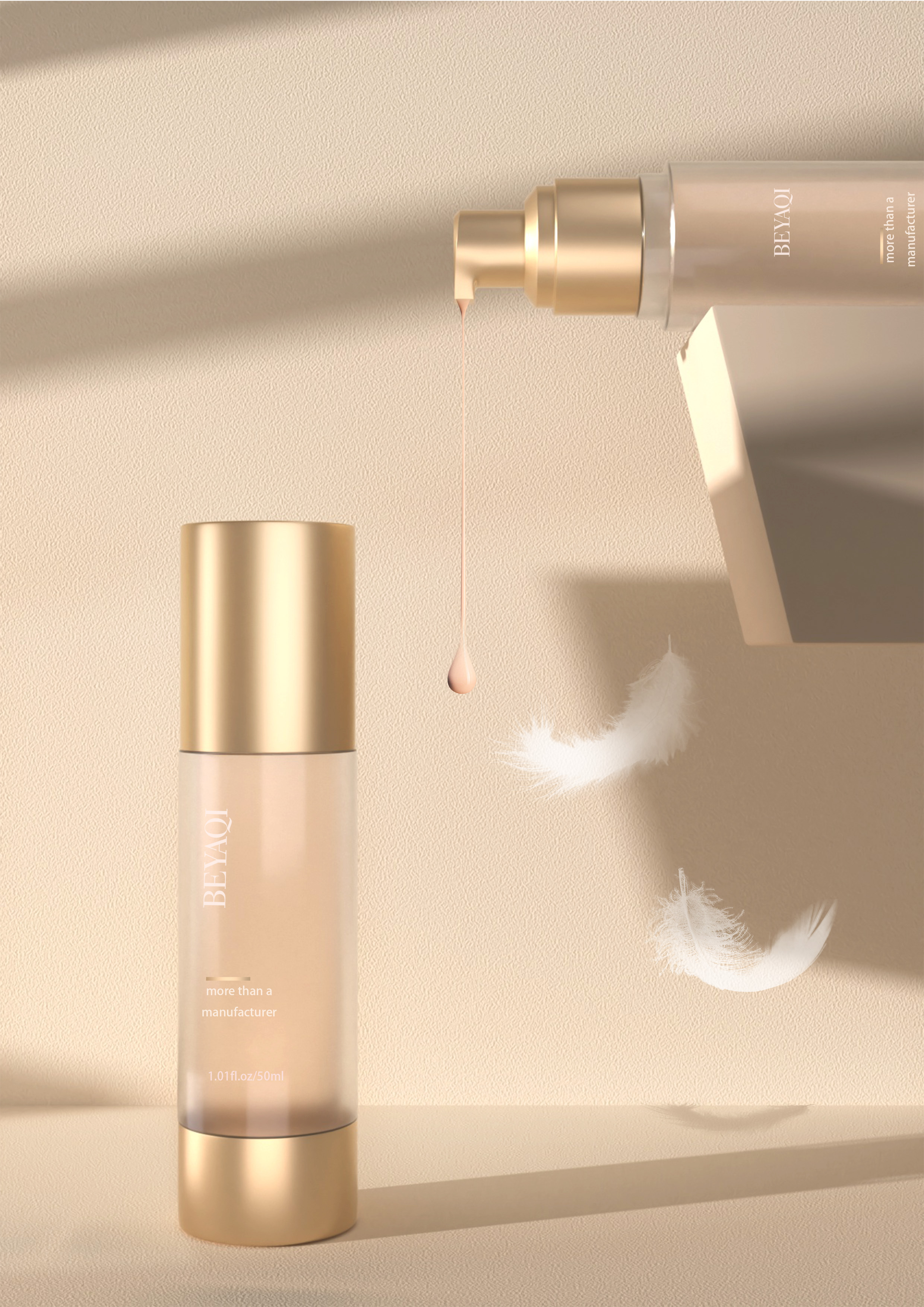 How does an airless bottle work?