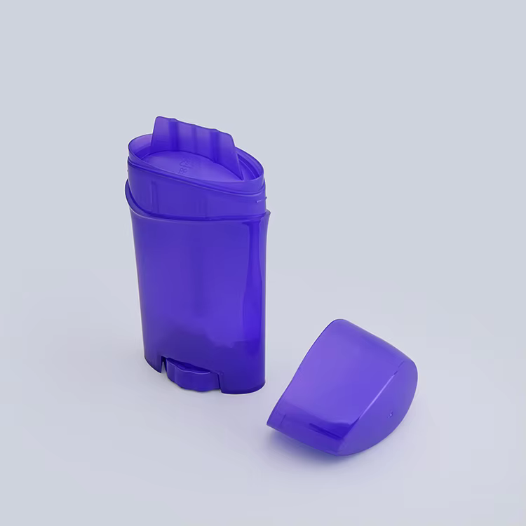 New Custom Luxury White PP Fragrance Deodorant Bottle 40g 65g Antiperspirant Women Men Plastic Solid Deodorant Stick Bottle factory