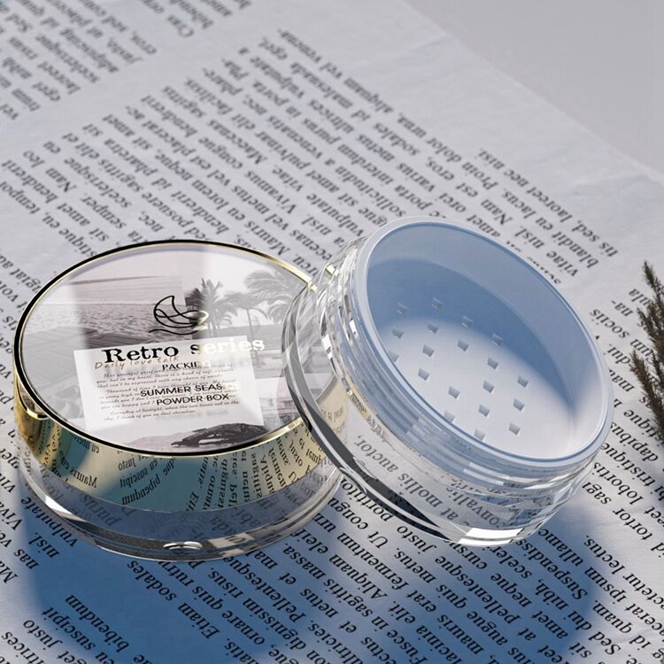 PC7051 Factory Direct Supply Cosmetic Packaging Empty Compact Powder Case,pressed Powder Compact Case,body Loose Powder Container supplier