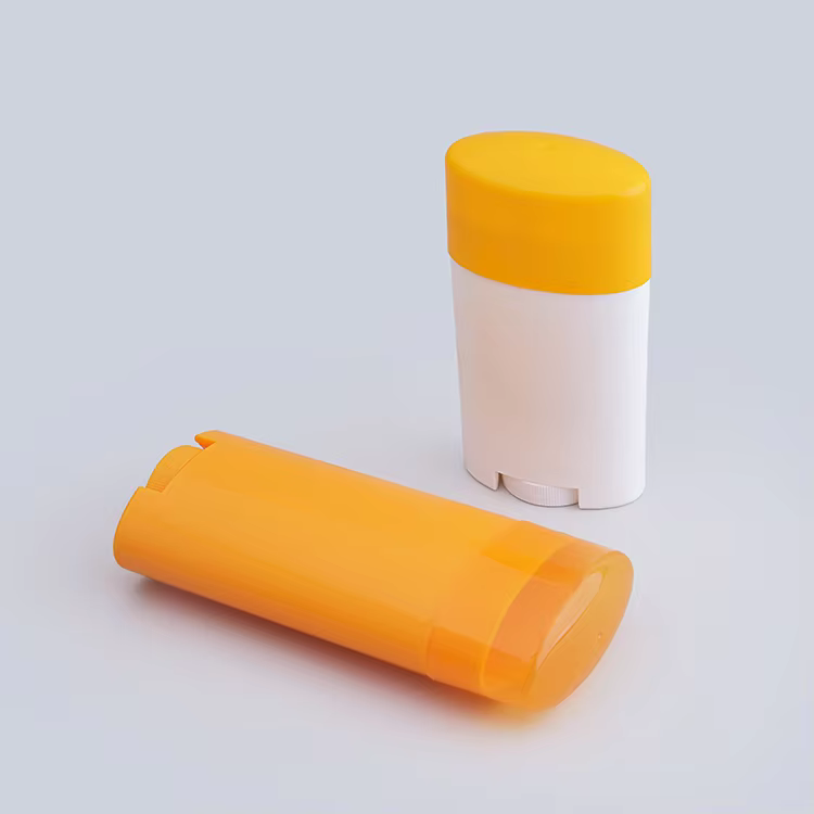 Factory Supply 28g 71g White Yellow Deodorant Stick Tube Top Filling Empty Cosmetic Deodorant Container factory