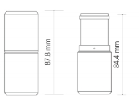 tb82 white empty round blusher stick refillable abs plastic lip balm tube container twist up deodorant stick tubes 15gram-1