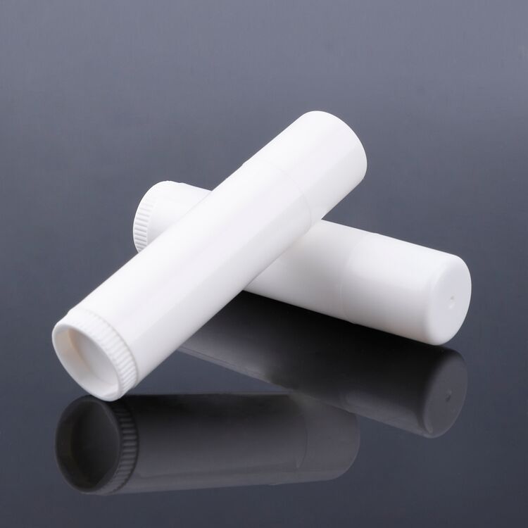 TB02 Premium Quality Cosmetic Manufacture 5g 15g Mini White Round Shape Rotate Moisturizing Empty Lip Balm Tubes,slim Lip Balm Tube details