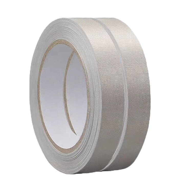 Plain Metallic Conductive Fabric Tape EMI Shielding for LCD Display and Precision Electronic Assembly